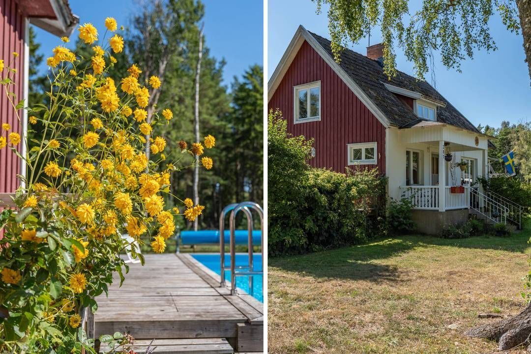 Stuga med 7 sängplatser i  Byxelkrok, Kalmar