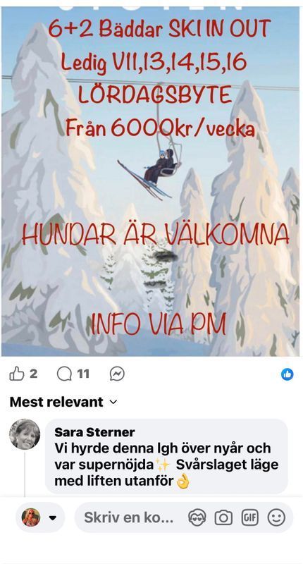 Stuga med 6-8 sängplatser i  Stöten, Dalarna