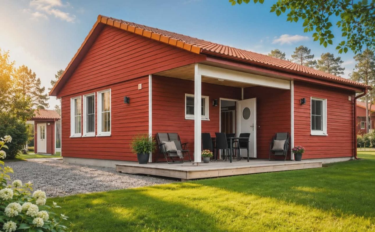 Stuga med 4 sängplatser i  Fröjel, Gotland