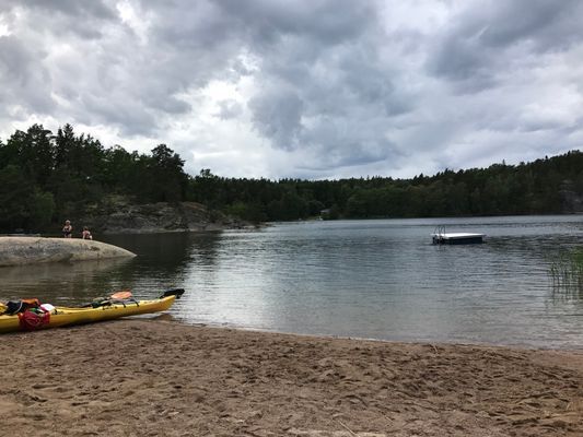 Kvällen på stranden