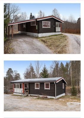Modern stuga i Rörbäcksnäs