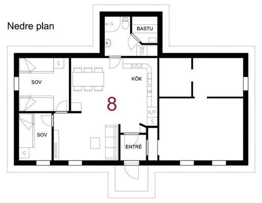 Bild 3 på Bruksvallarna - 4 Lägenheter vid skidstadion, WiFi