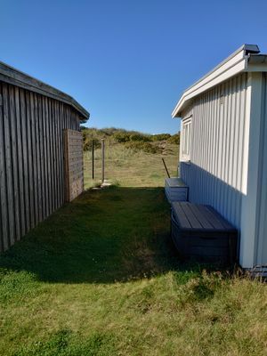 Mysig stuga på strandsidan, Skrea Strand.
