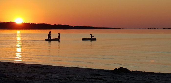 Solnedgång i Ekeviken på Fårö