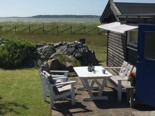 Unikt läge! Stuga på stranden