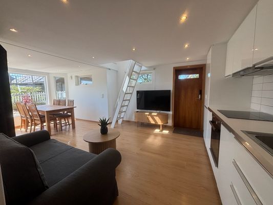 Stuga med havsutsikt