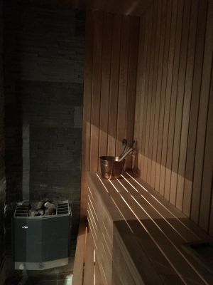 bastu i större badrummet