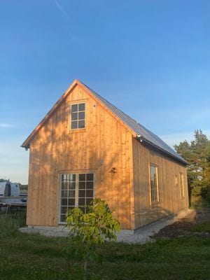 Nybyggt hus på Fårö, Sudersand