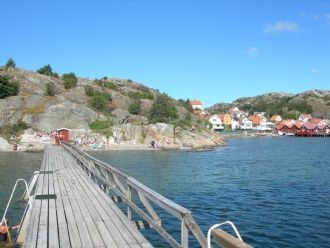 Västkusten som bäst Underbar havsutsikt Strandnära
