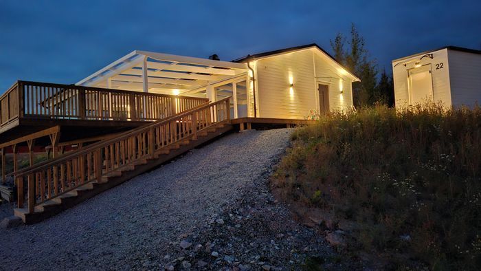 Lyxig Stuga med sjöutsikt, spa anläggning