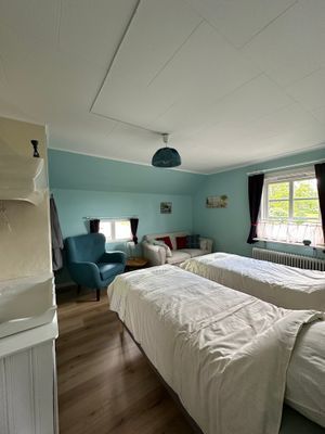 blå sovrum