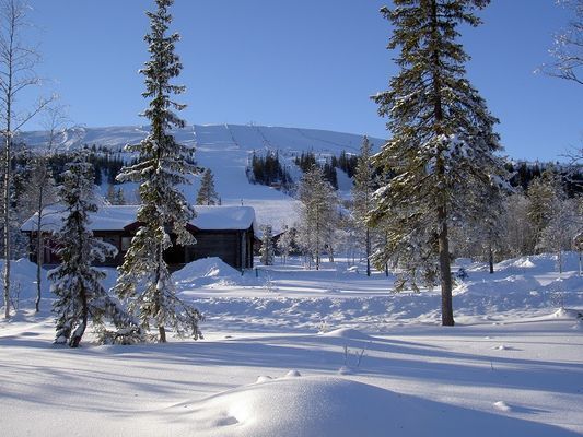 Fin stuga i Fjätervålen, nära Idre