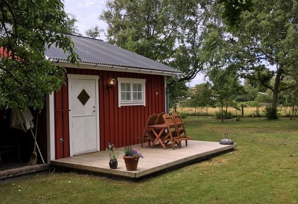 Stuga 60m från sandstranden i St Hult, Vejbystrand
