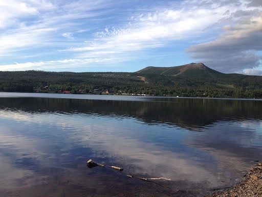 Vy från andra sidan sjön, Hovärken i sommarskrud