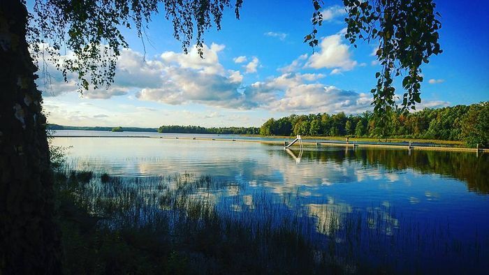 Badplatsen vid Tydinge camping