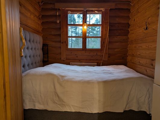 Timmerstuga med bastu m relax och växthus - Bild 14