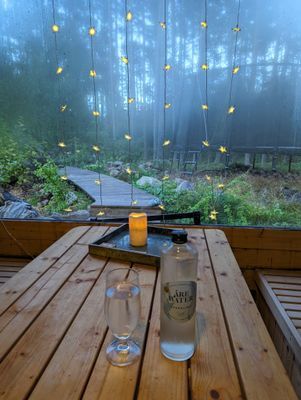 Timmerstuga med bastu m relax och växthus - Bild 23