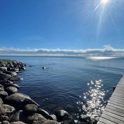 Stuga med panoramautsikt över Kalmarsund