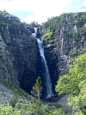 Njupeskär i Fulufjällets nationalpark, Sveriges högsta vattenfall