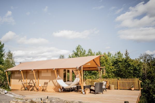 Safari-tältet  med möjlighet till Spa