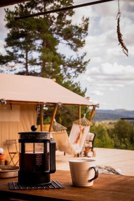 Safari-tältet  med möjlighet till Spa