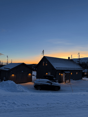 Fjällhus i Storhogna
