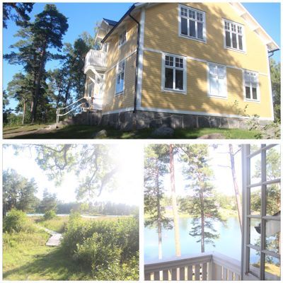 Huvudbyggnad med utsik från balong