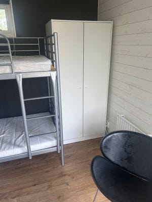 garderob för kläder etc.
