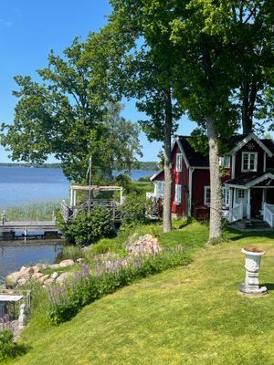 Stuga Precis vid Sjön (Sämsjön)Båt Fiske i sverige