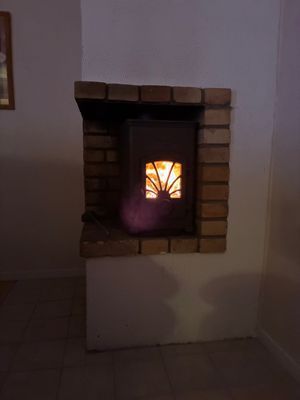 Kamin på ovanvåningen