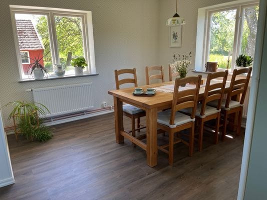 Mysig matplats i lantköket.