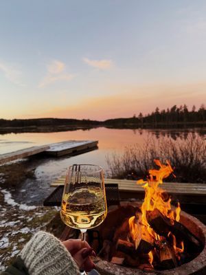 Idylliska stuga vid en sjö mitt i skogen - Bild 13