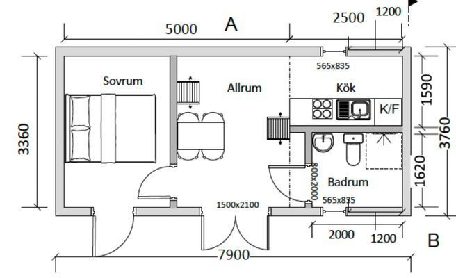 Hyr denna stuga i Åhus på 30 m². 5 sängplatser. 8 400 - 10 500 kr per vecka. Se bilder och tillgänglighet här.