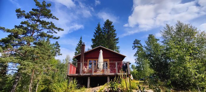 Lilla Toppstugan med sjöutsikt