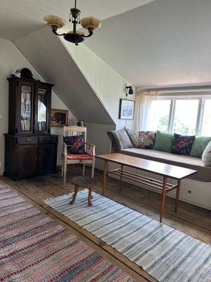 Vardagsrum uppe, bäddsoffa