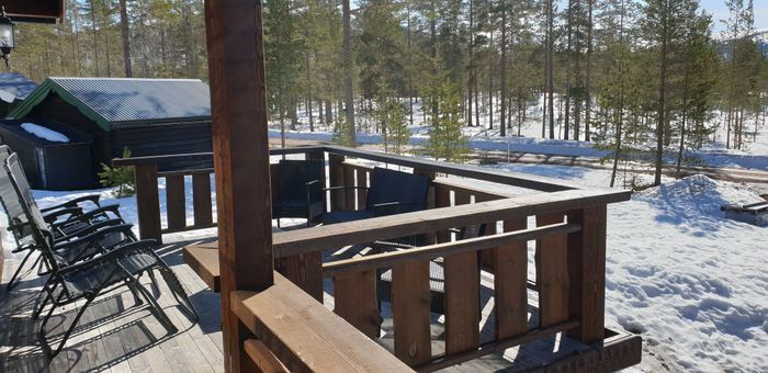 En sida av en modern parstuga i Tandådalen - Bild 14