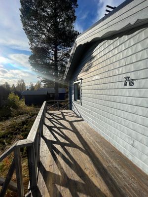 Fjällstuga: kamin & vedeldad bastu