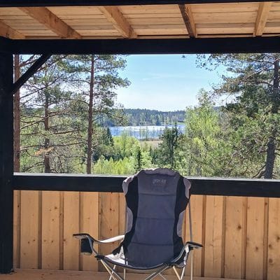 8 kantig kåta med terass - Bild 12