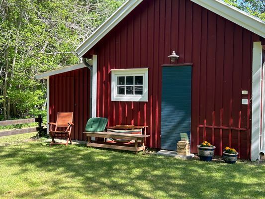 Mysig röd/vit stuga i småland - Bild 10