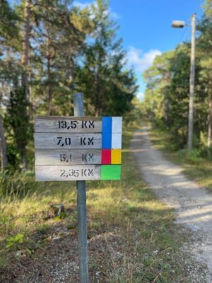 Motionsspår finns i direkt närhet