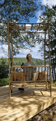 En perfekt plats för morgonmeditation och avkoppling.