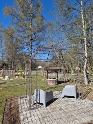 Utsikten från uterummet (i riktning mot sjön)