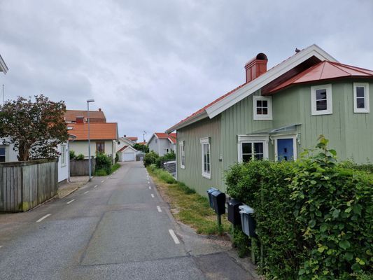 Litet fritidshus vid havet
