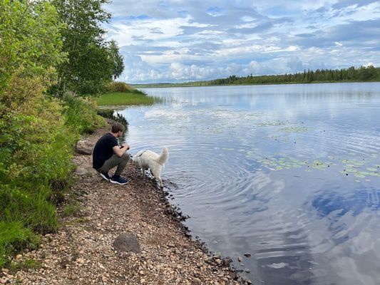 Stor fastighet vid Korpilombolosjön