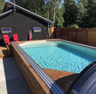 19 bäddar 3 hus inkl Pool/Bastustuga Sandvik Öland - Bild 18