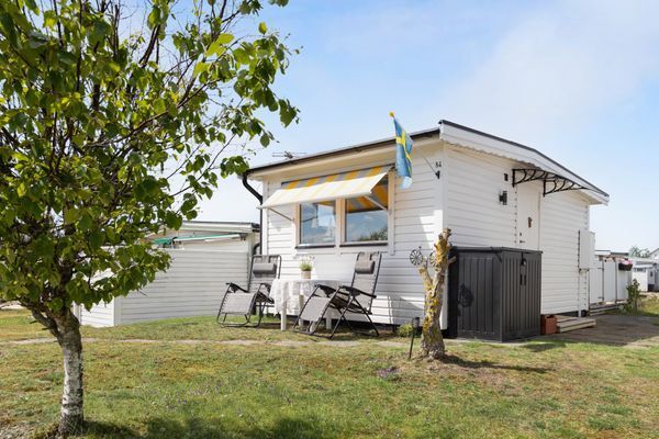 Strandnära badstuga på Skrea strand i Falkenberg