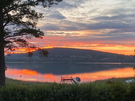 Hus vid havet nära Höga Kusten