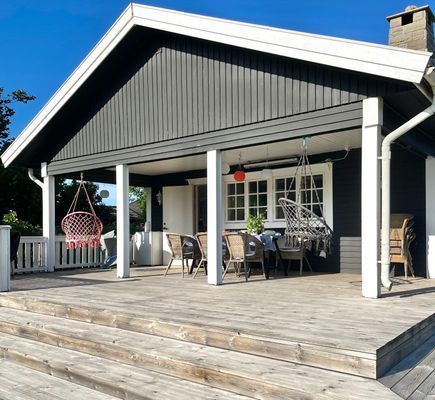 Altanen med eftermiddags- och kvällssol