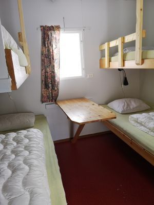 Övernattningstuga på vackra Lits camping