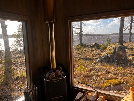 Modern stuga för 6 personer precis vid sjön Virén - Bild 19